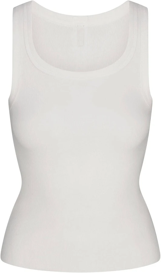 top Women's SKIMS Cotton Rib High Scoop Tank SKIMS $38