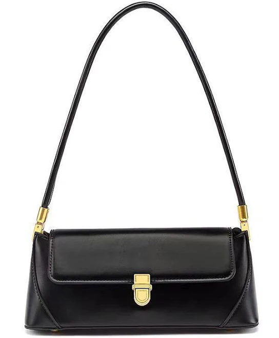 bag Women's Slim Faux Leather Baguette Bag milanoo $16.99