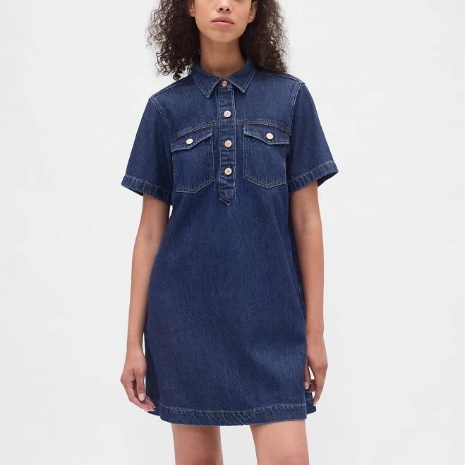 dress Women's Ultrasoft Denim Mini Dress by Gap Gap $64.99