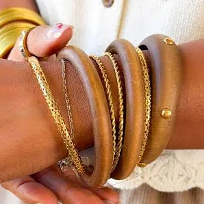 accessory Wood Bangle Bracelet Everyday Chic Boutique $38