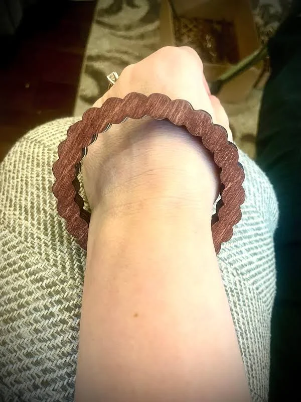 accessory Wooden Laser Cut Bangle Bracelet Etsy - DownsizedDesigns $10.2