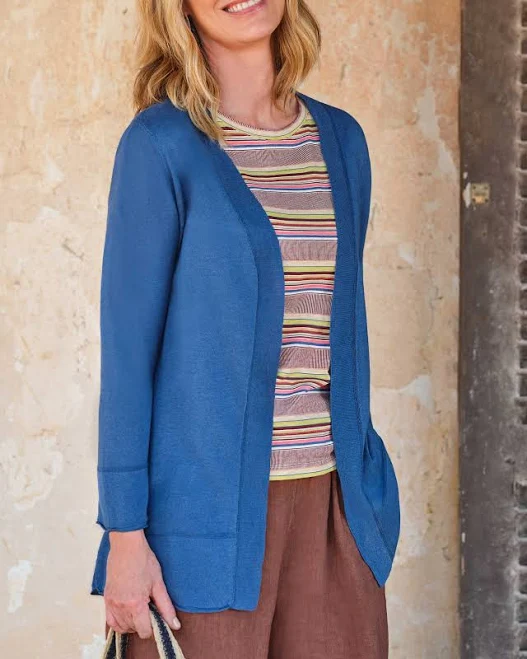 cardigan WoolOvers Lightweight Open Linen Blend Cardigan WoolOvers US $35