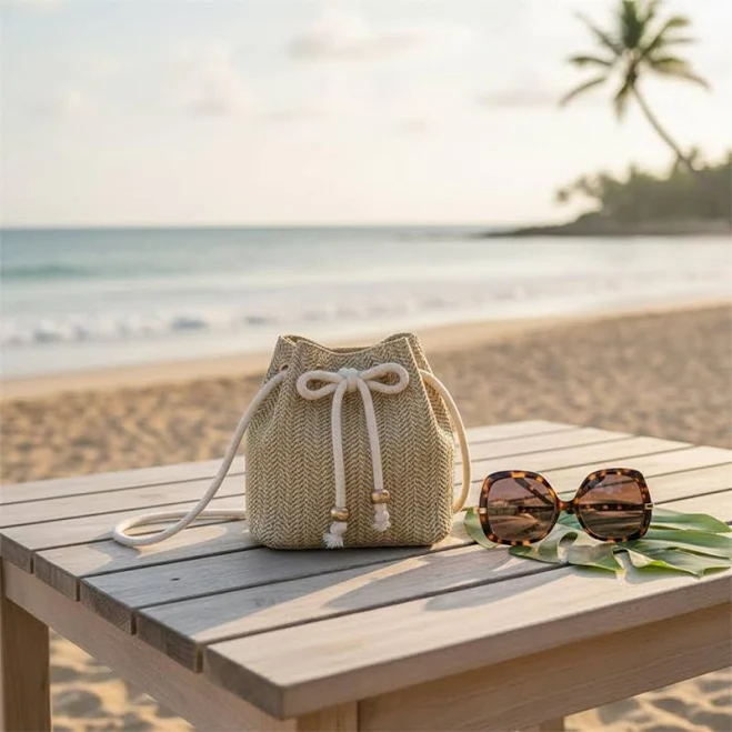 bag Woven Straw Crossbody Bag with Adjustable Strap and Drawstring Etsy - Seller $37.42