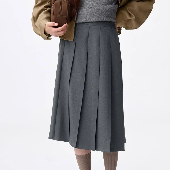 skirt Wrap Pleated Midi Skirt GU USA $39.9