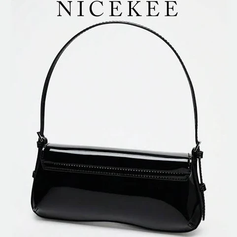 bag Y2k Patent PU Leather Baguette Bag Etsy - Seller $49.99