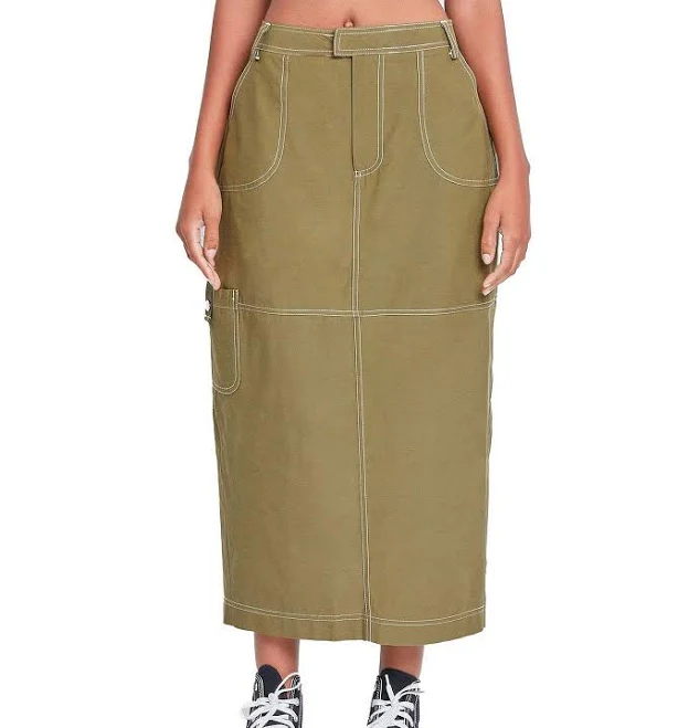 maxi skirt YMI Women's Mid Rise Cargo Maxi Skirt Dillard's $39