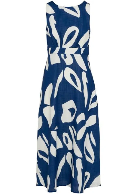 dress Yumi Women's Cotton Abstract Print Maxi Dress The House of Bruar $110