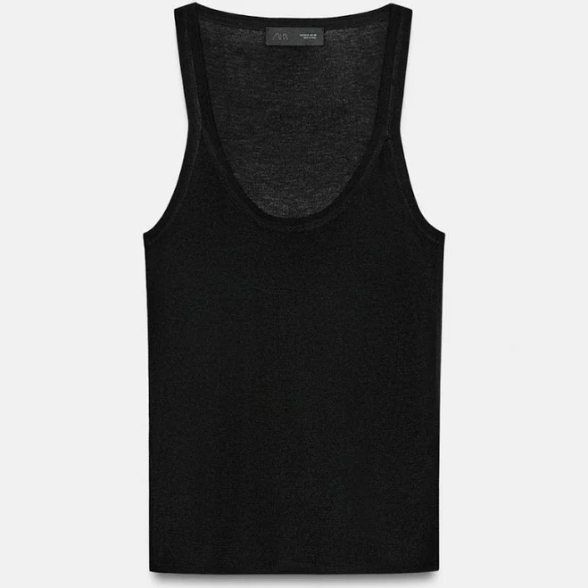 top Zara Fine Knit Sleeveless Top Zara USA $29.9