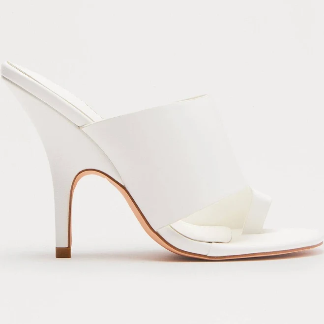 shoes Zueco Women's Nicolette Faux Leather Toe Ring Mules Fashion Nova $27.99