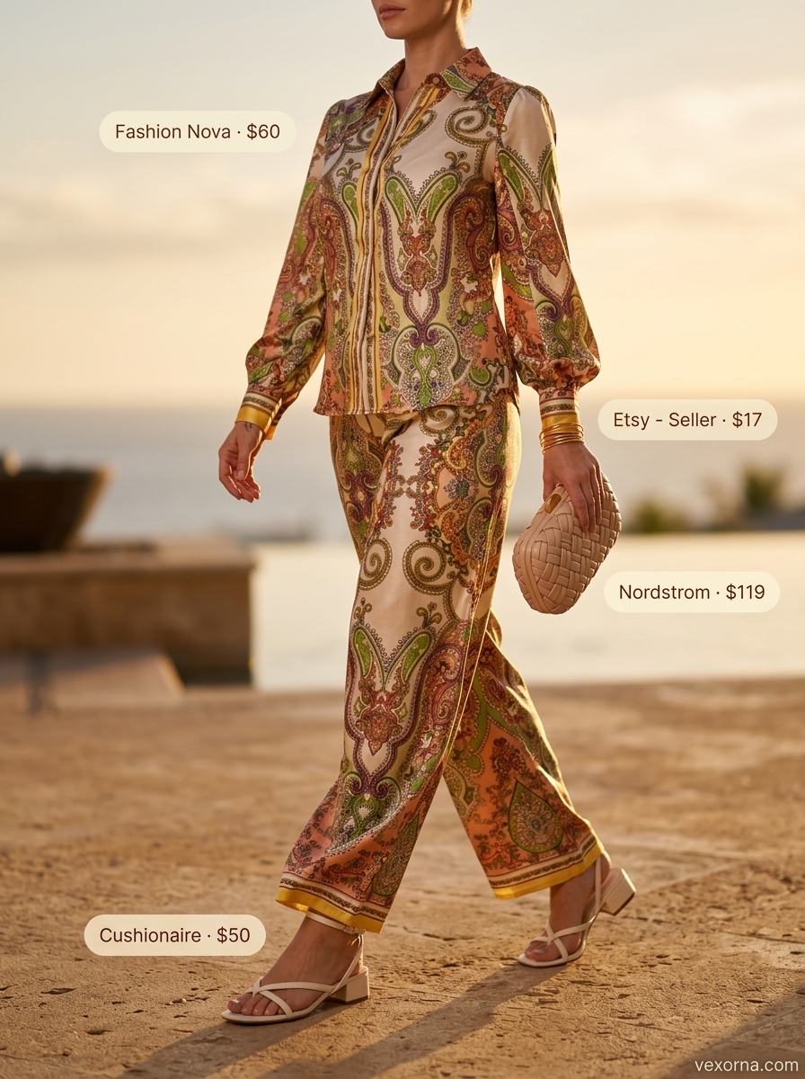 Terracotta slip dress for summer beach outfits for women 2026.