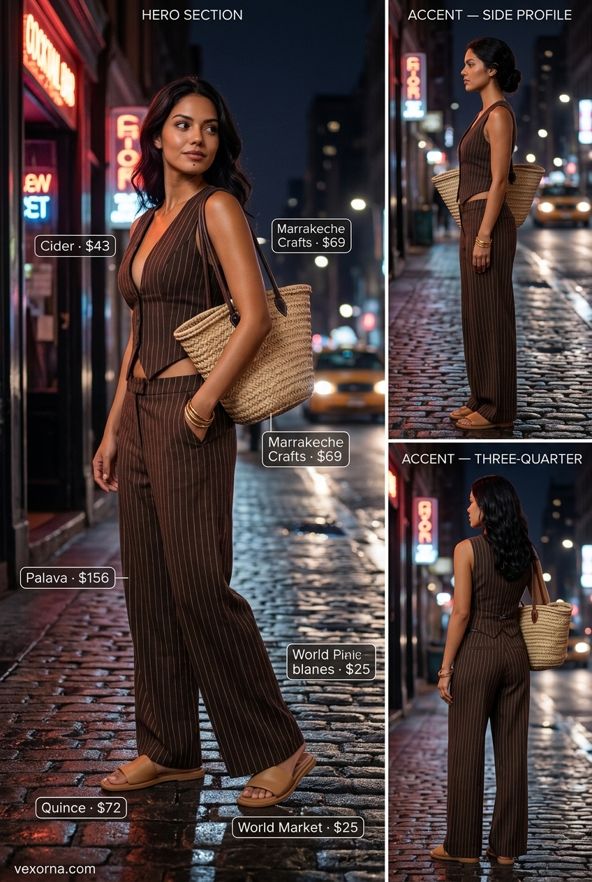 Sophisticated citrus yellow linen palazzo pants and white shirt for summer garden party outfits for women 2026. Vibrant and effortless.