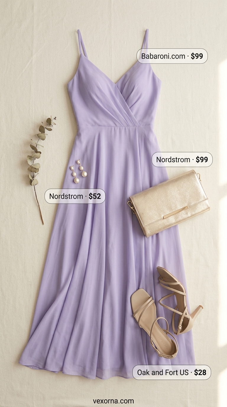 Summer Outfits Black Woman 2026: Lavender Maxi Dress Ethereal lavender maxi dress for summer outfits black woman 2026. Romantic style for outdoor dinners or vacation evenings.