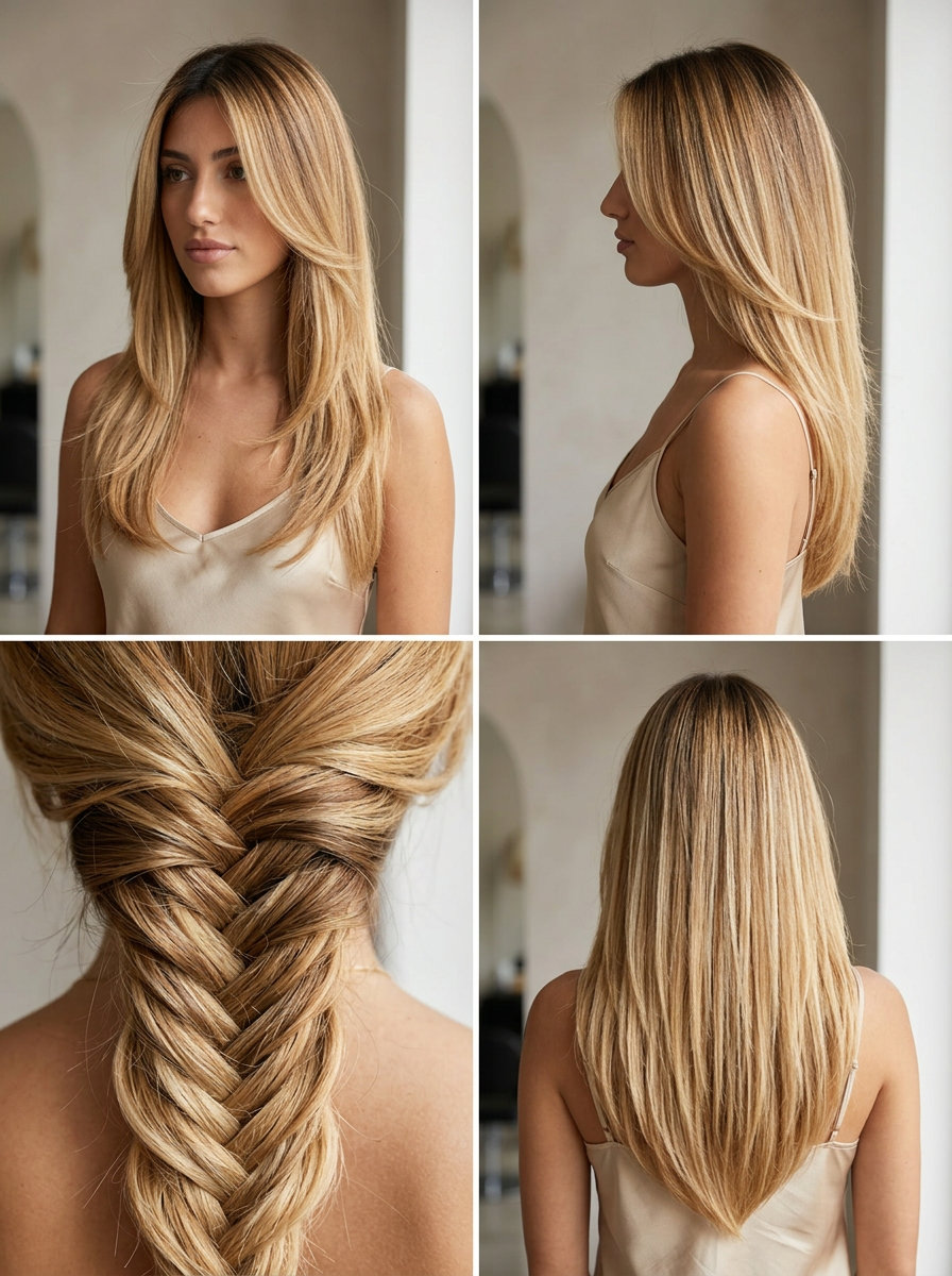 very short antique gold honey blonde sculpted cut with asymmetrical design for modern look