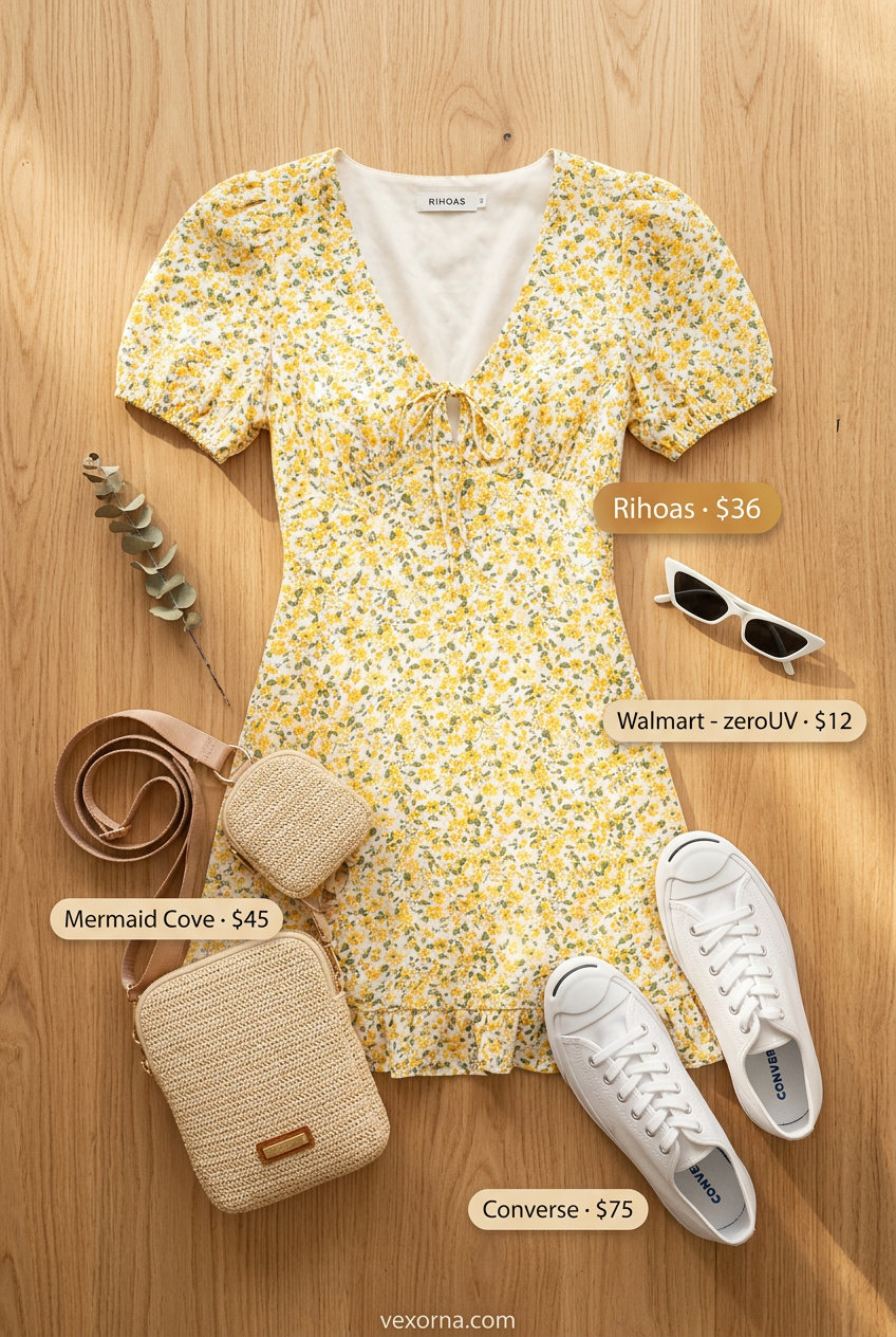 Yellow floral sundress for a picnic. Best Summer Outfits for Every Body Type 2026.