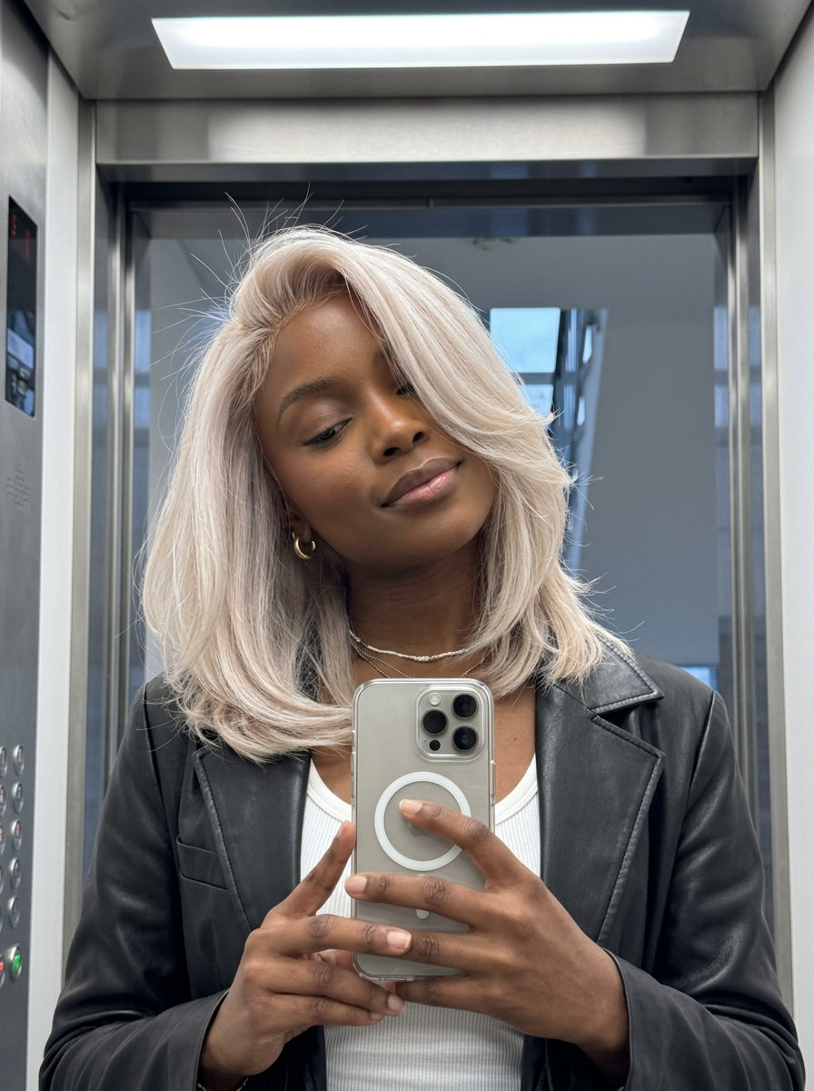 long icy blonde foilayage with pearl undertones and minimal root shadow for summer 2026