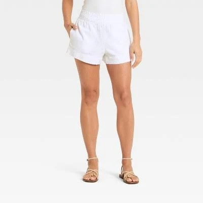 shorts A New Day Women's Linen Pull-On Shorts Target $22