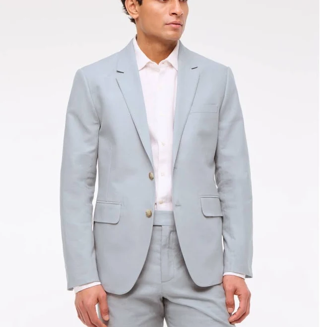 blazer Abercrombie & Fitch Men's Collins Linen-Blend Blazer Abercrombie & Fitch $79.99