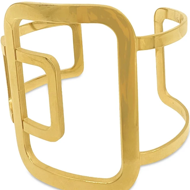 accessory Adornia 14K Gold-Plated Sculptural Cuff Bracelet Macy's $19.32