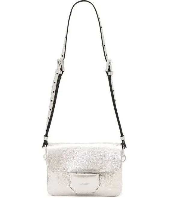 bag Allsaints Women's Jupiter Metallic Leather Crossbody Bag ModeSens $112
