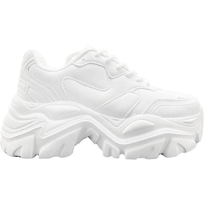 shoes BLAIR Pure White Platform Sneakers 9 LA Style Rush $62.1