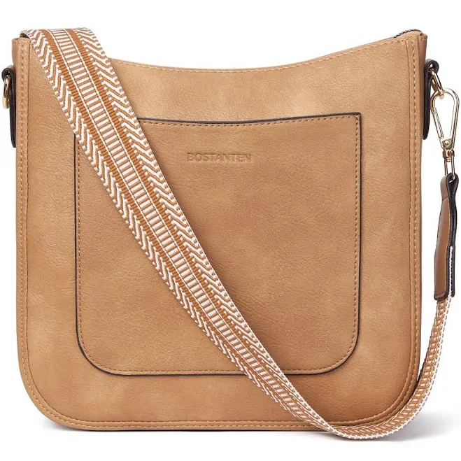 bag Bostanten Vegan Leather Hobo Crossbody Bag with Guitar Strap Bostanten $49.99