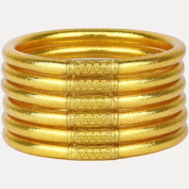 accessory BuDhaGirl Serenity Prayer All Weather Bangles (Set of 6) BuDhaGirl $120