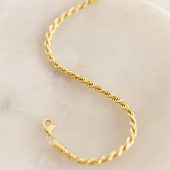 accessory Caitlyn Minimalist Dainty 18K Gold Rope Chain Statement Bracelet Caitlyn Minimalist $29.4