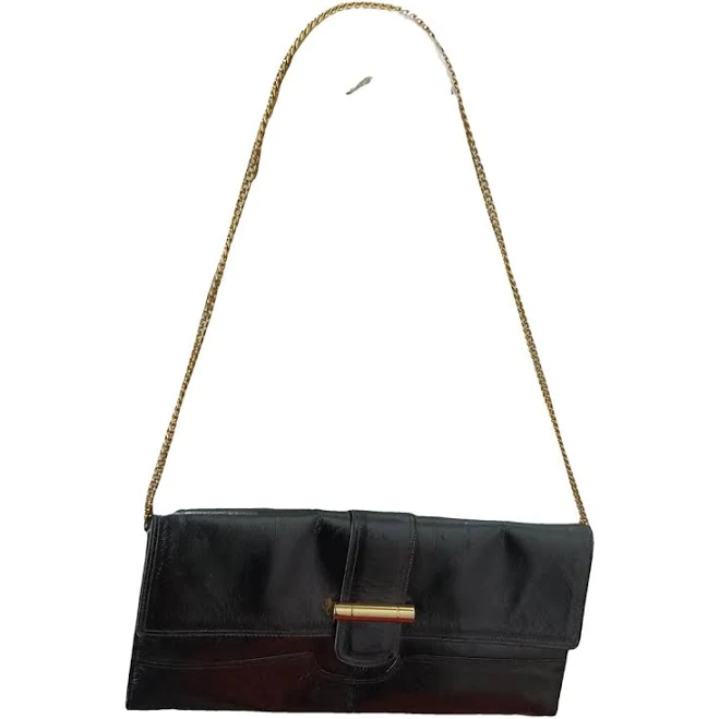 bag Carolina Bucci Leather Clutch Bag with Gold Hardware Vestiaire Collective $62