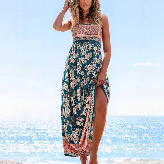 outfits Cupshe Women's Boho Floral Print Maxi Dress Cupshe $33