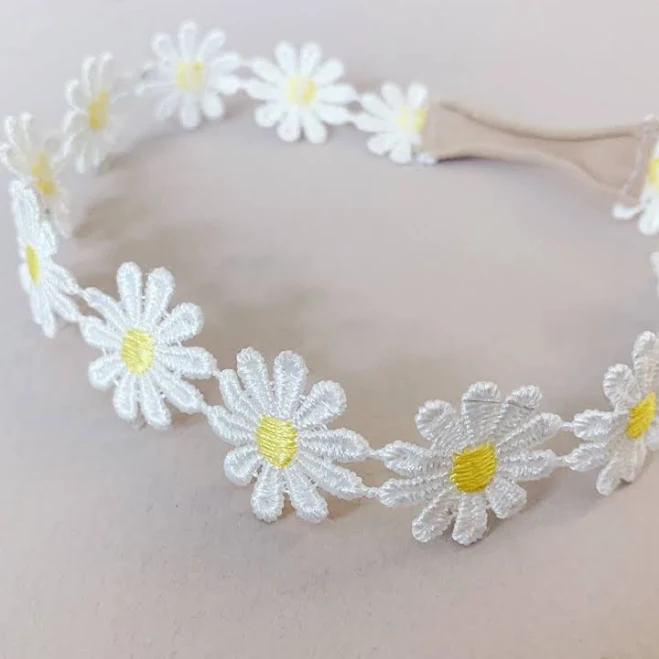 accessory Daisy Chain Lace Wraparound Headband Etsy - EverIrisDesigns $8