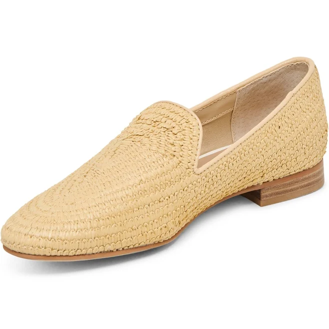 shoes Dolce Vita Baylen Raffia Slip-On Flats Overstock $52.99