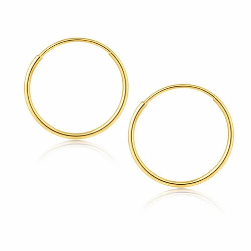 accessory Donatello Gian 14K Yellow Gold Endless Hoop Earrings Nordstrom $71.99
