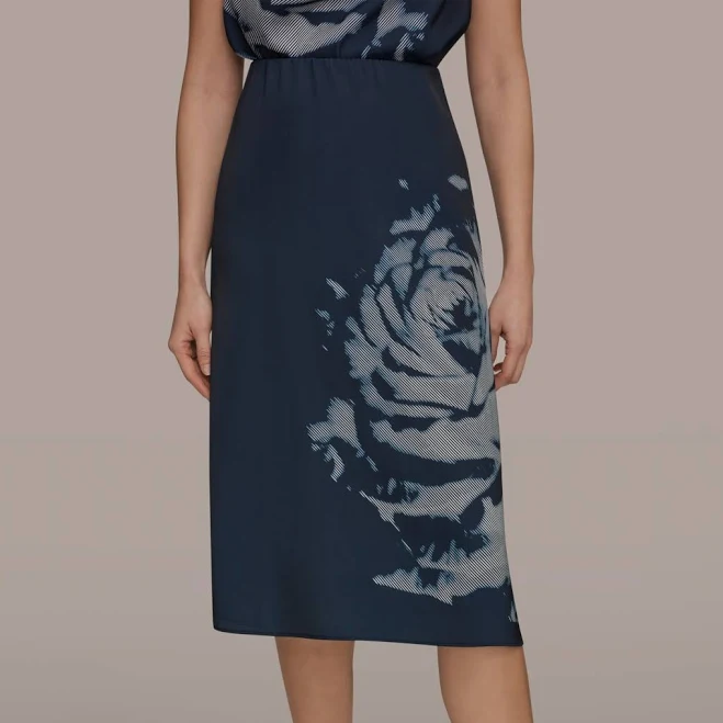 skirt Donna Karan Women's Floral A-Line Midi Skirt Macy's $54.18