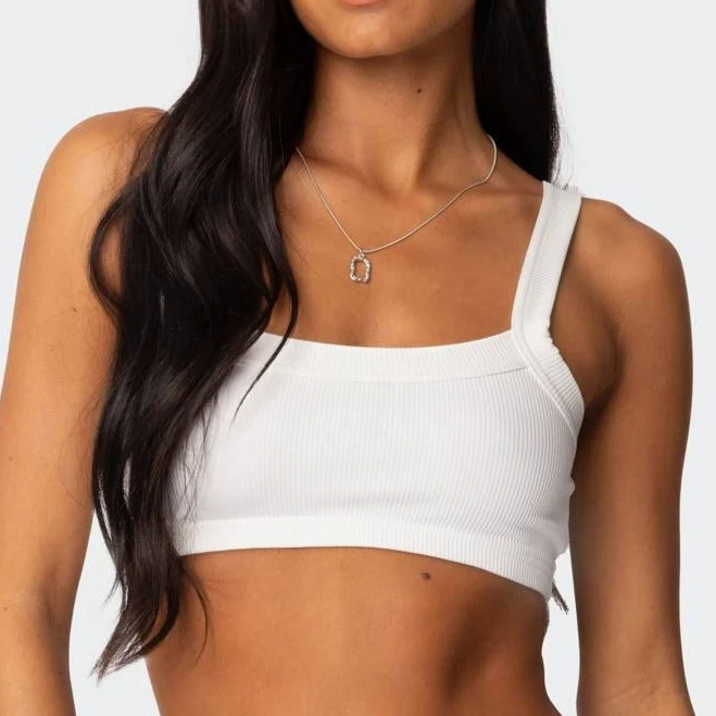 top Edikted Women's Sariah Ribbed Crop Top edikted $18