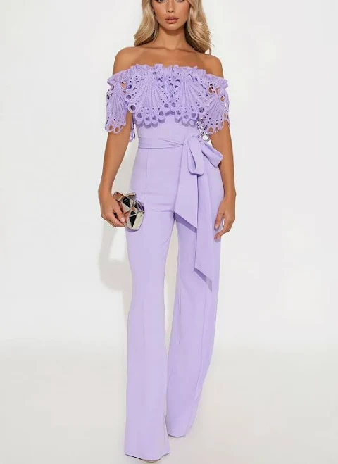 jumpsuit Fashion Nova Women's Nidia Crepe Wide Leg Jumpsuit Fashion Nova $44.99