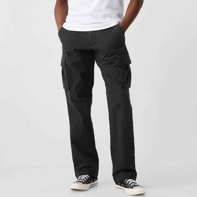 cargo pants Gap Men's Gapflex Essential Straight Cargo Pants Gap Factory $41.99