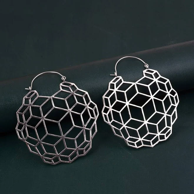 accessory Geometric Hoop Earrings Etsy - TasuPoint $20.26