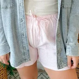 shorts Gingham Relaxed Fit Shorts Olive & Ave Clothing Boutique $26