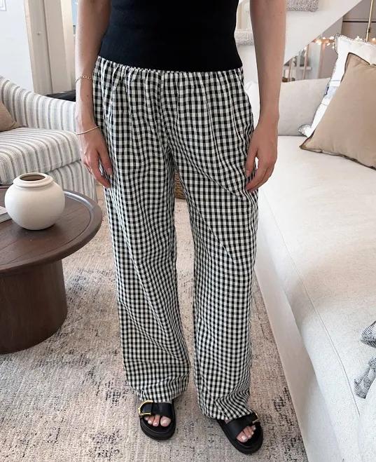 gingham Hampton Relaxed Gingham Pants Neutral Ground $40.6