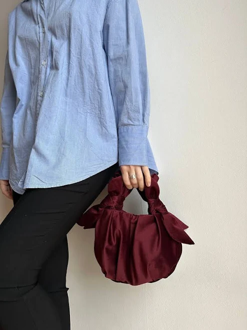 bag Handmade Velvet Knot Clutch Bag Etsy - MirariBags $124.02