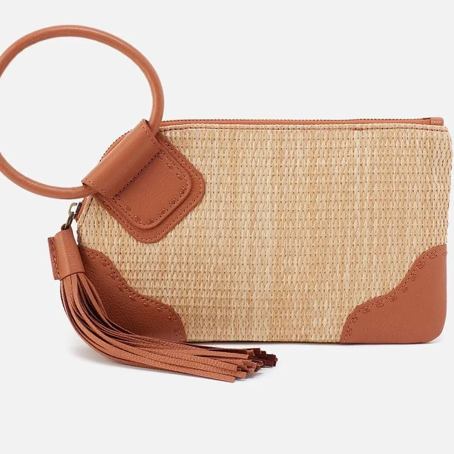 bag HOBO Women's Sable Natural Straw Wristlet HOBO $98