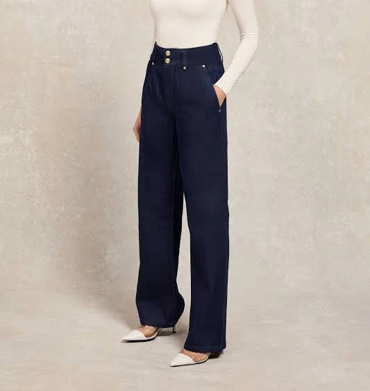 jeans Holland Cooper Tailored Wide Leg Jeans Holland Cooper $219