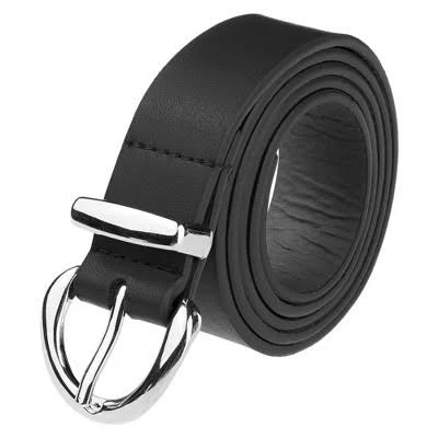accessory Inspire Chic Women's Faux Leather Waist Belt with Silver Buckle Target $13.49