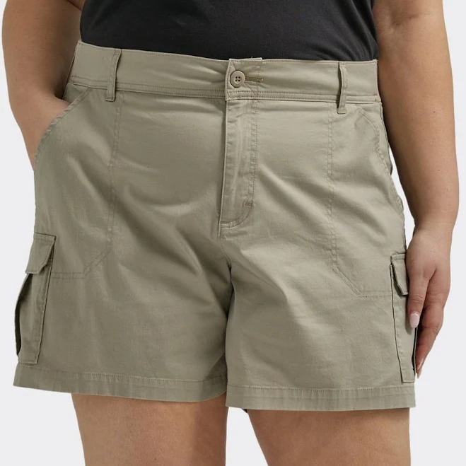shorts Lee Women's Plus Mid Rise Cargo Shorts Walmart $36.9