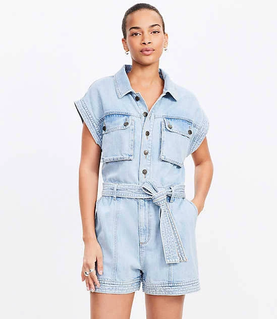 romper Loft Women's Denim Utility Romper LOFT $36.12
