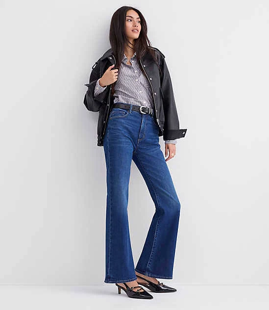 jeans Loft Women's High Rise Relaxed Flare Jeans LOFT $35