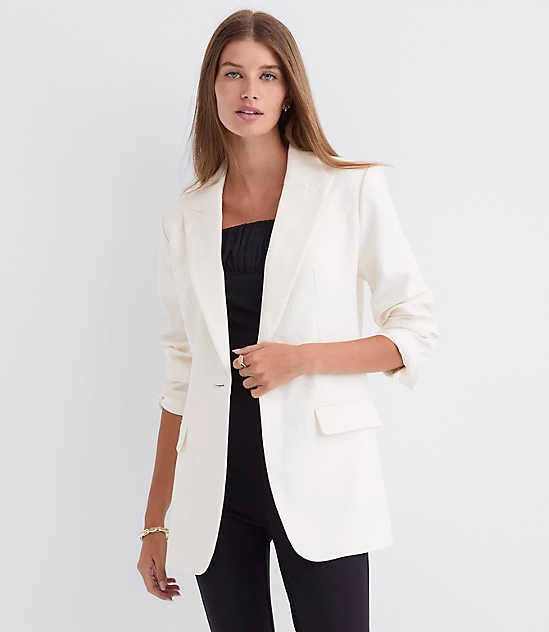 blazer Loft Women's Sculpted Modern Twill Blazer LOFT $57.32