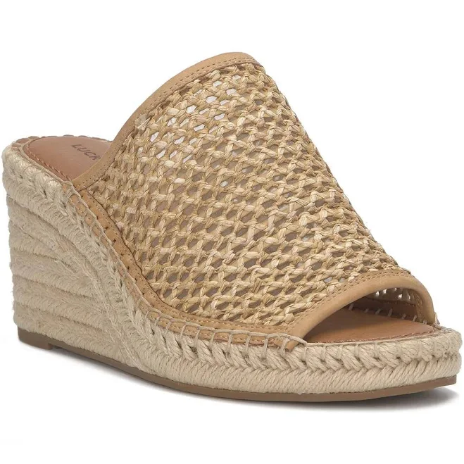 shoes Lucky Brand Women's Cabriah Woven Espadrille Wedge Sandals Lucky Brand $44.99