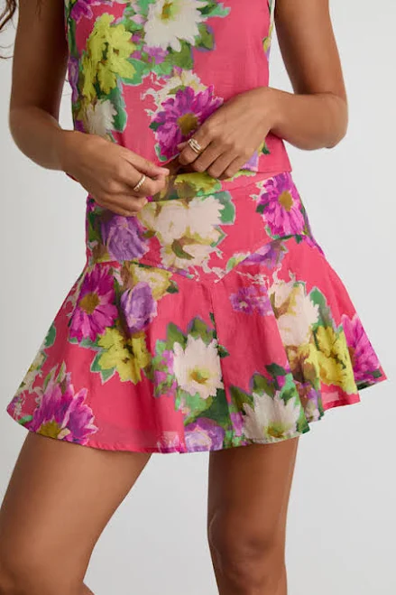 skirt Lulus High-Rise Floral Cotton Mini Skirt Lulus $39