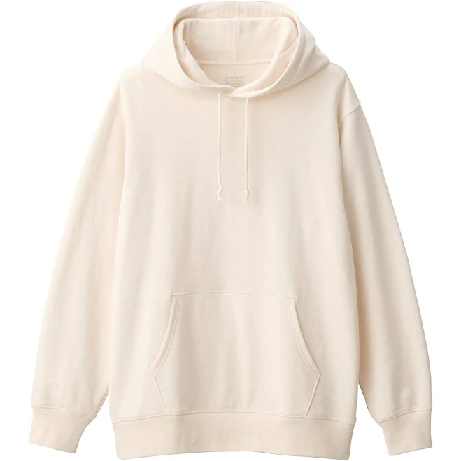 outerwear Muji Men's Cotton Jersey Pullover Hoodie muji.us $41.99